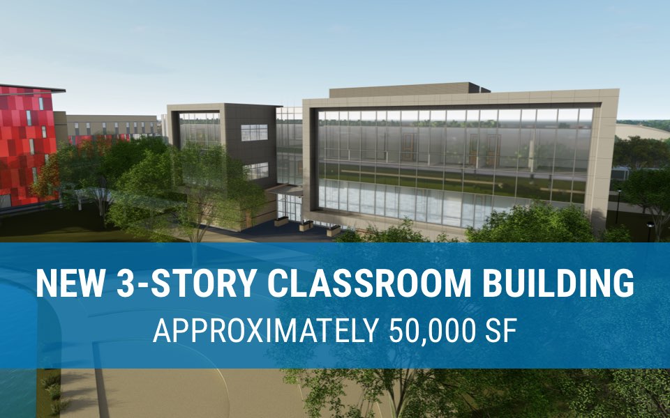 New 3-story classroom building