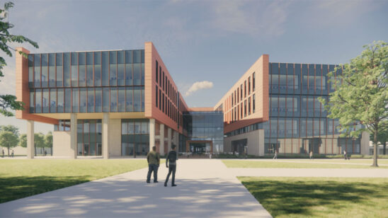 Rendering of the new Library Classroom Building