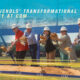 Dr. Nichols and the Board of Trustees breaking ground on a new building.