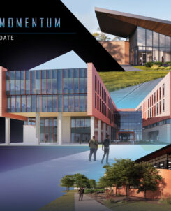 Collage of three buildings